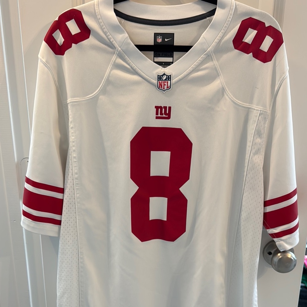 Nike NFL Giants White and Red Jersey Jones